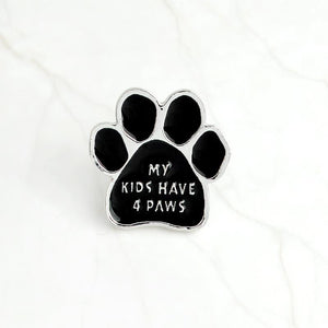 I love my dogs dog paw Brooch