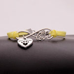 Load image into Gallery viewer, Ladies &quot;infinity best friend&quot; love dog paw pendant bracelet

