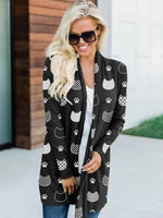 Load image into Gallery viewer, Women&#39;s Pet Cartoon Print Casual Cardigan
