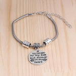 Load image into Gallery viewer, Casual&quot;no longer by my side but forever in my heart&quot;dog paw bracelet
