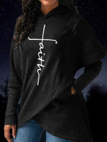 Load image into Gallery viewer, Women&#39;s Faith Printed Pocket Hoodie
