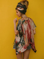 Load image into Gallery viewer, Ladies Bohemian Tie-dye Print Top
