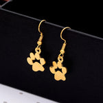Load image into Gallery viewer, Animal cat and dog paw print Earrings

