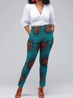 Load image into Gallery viewer, Women&#39;s casual African print pants
