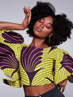 Load image into Gallery viewer, Sexy open back lotus sleeve top
