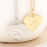 Load image into Gallery viewer, Ladies heart shape and dog paw pattern necklace
