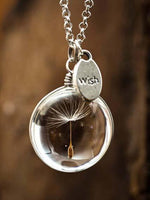 Load image into Gallery viewer, Dandelion Time Gem Crystal Necklace

