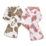 Load image into Gallery viewer, Women&#39;s plush rabbit-like cow pattern scarf
