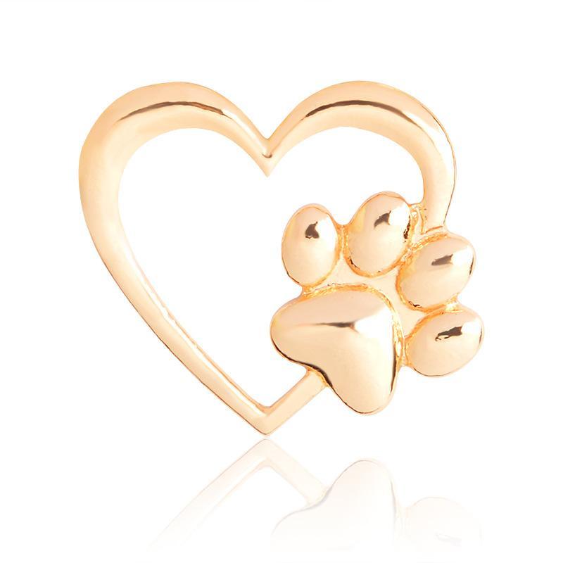 Love dog paw collar Brooch