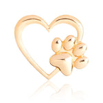 Load image into Gallery viewer, Love dog paw collar Brooch
