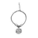 Load image into Gallery viewer, Casual&quot;no longer by my side but forever in my heart&quot;dog paw bracelet
