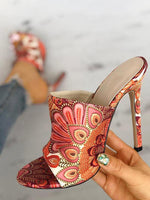 Load image into Gallery viewer, Ladies Print High Heels
