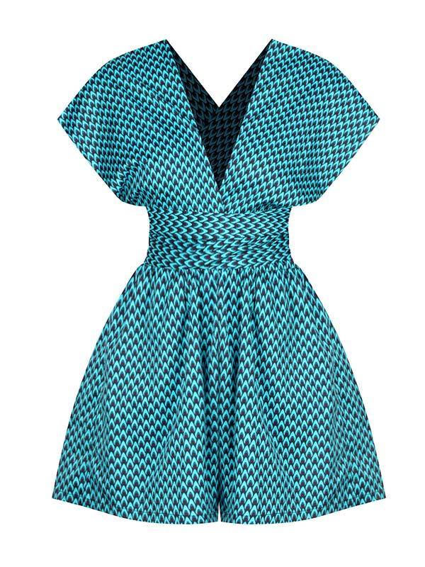 Women's printed DIY multi-wear jumpsuit