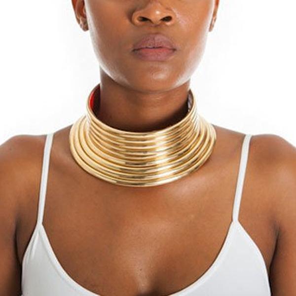 African Style Exaggerated Collar