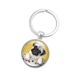 Load image into Gallery viewer, Cute puppy time gem keychain
