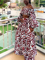 Load image into Gallery viewer, Fashion African Printed Long Sleeve Suits
