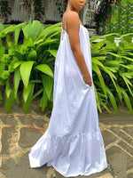 Load image into Gallery viewer, Sexy Solid Color Suspender Dress
