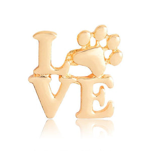Love Dog claw brooch