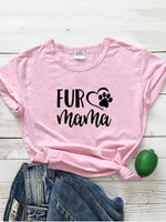 Load image into Gallery viewer, Casual loving dog paw T-shirt
