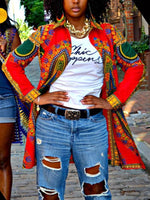 Load image into Gallery viewer, Women&#39;s Ankara Printed Jacket
