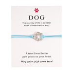 Load image into Gallery viewer, Ladies adjustable bracelet with DOG paw pattern
