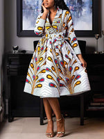 Load image into Gallery viewer, Vintage African Print Dress

