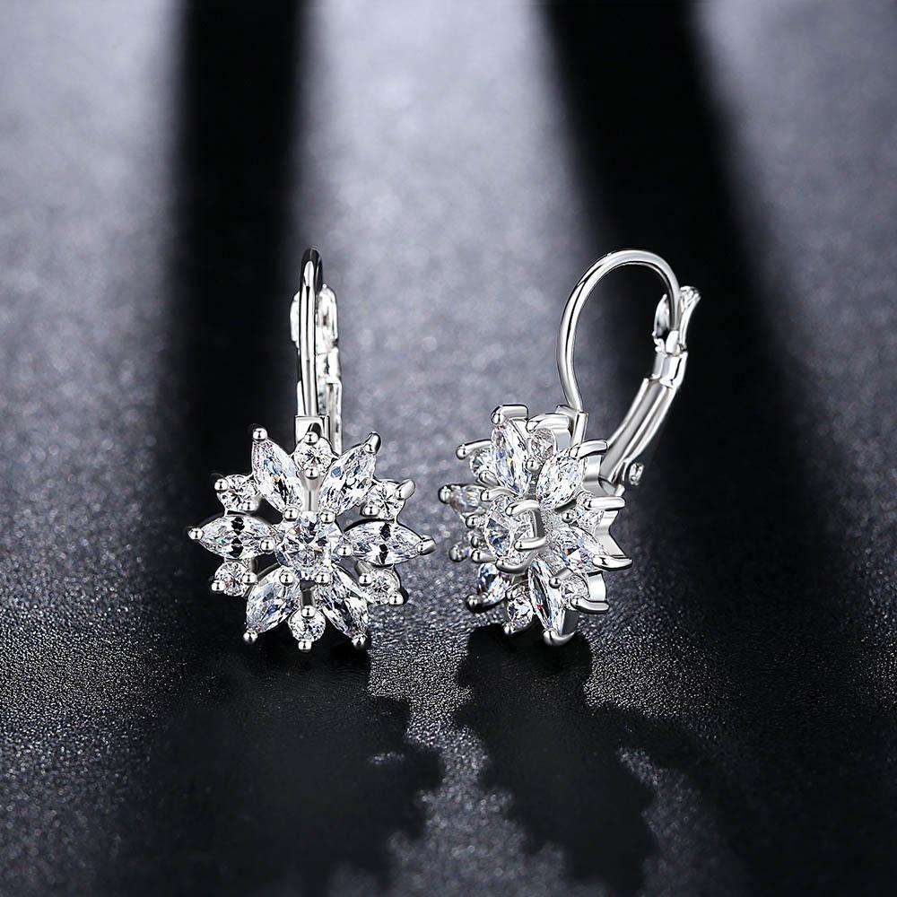 Crystal Snowflake Earrings