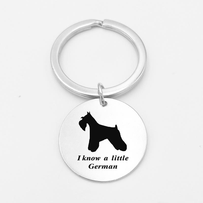 Stainless steel dog pendant