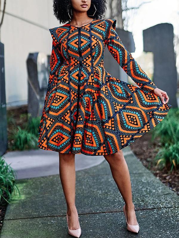 Women's retro long sleeve zipper coat