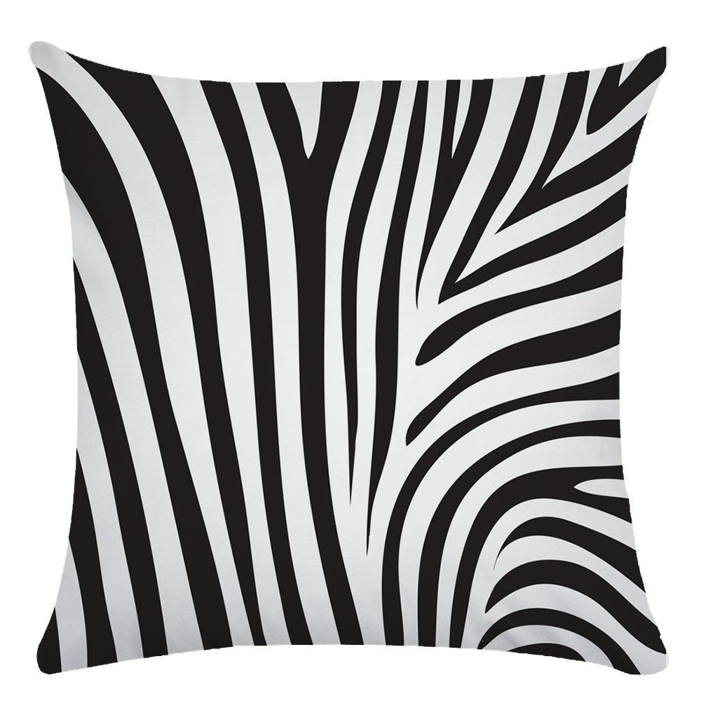 Fashion Cow Pattern Zebra Pattern Black And White Stripes Super Soft Pillowcase