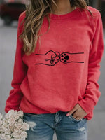 Load image into Gallery viewer, Fist and Dog&#39;s Paw Print Cozy Sweatshirt
