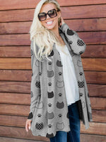 Load image into Gallery viewer, Women&#39;s Pet Cartoon Print Casual Cardigan
